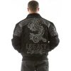 pelle pelle snakeskin dragon jacket, pelle pelle store,black wool jacket