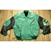 pelle pelle soda club green leather jacket, pelle pelle store,green leather jacket