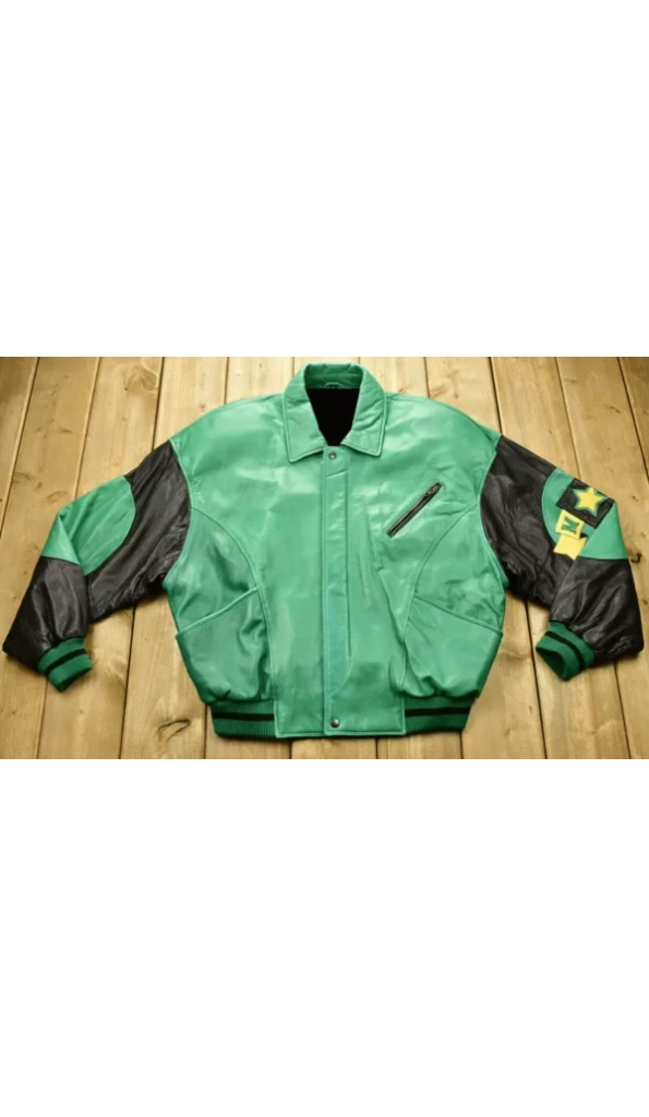 Pelle Pelle Soda Club Green Leather Jacket