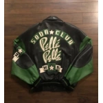 pelle pelle green leather jacket, pelle pelle store,green leather jacket