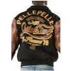 pelle pelle soda club wool blouson jacket, pelle pelle store,black and brown jacket