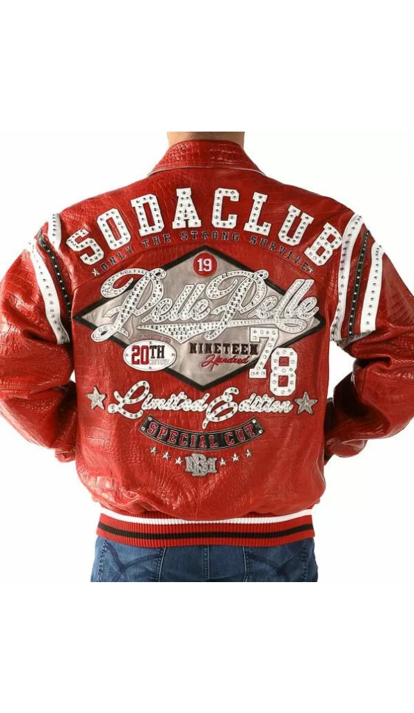 Pelle Pelle Red Soda Club Studded Jacket