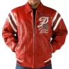 pelle pelle red soda club studded jacket, pelle pelle store,red leather jacket