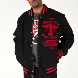 Pelle Pelle Black Varsity Jacket view 1