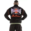 pelle pelle throwback black warmup set, pelle pelle store,balck wool jacket