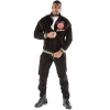 pelle pelle throwback black warmup set, pelle pelle store,balck wool jacket