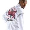 pelle pelle throwback velour warmup set, pelle pelle store,white jacket