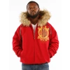 pelle pelle top brass red coat, pelle pelle store,red wool jacket