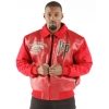 pelle pelle true to our roots red jacket, pelle pelle store,red leather jacket