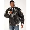 pelle pelle varsity bomber jacket, pelle pelle store, black jacket