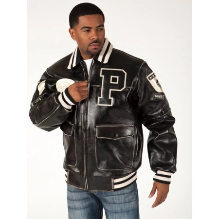 pelle pelle varsity bomber jacket, pelle pelle store, black jacket