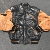 pelle pelle beige sleeves leather jacket, pelle pelle store, pelle pelle jacket, beige and black leather jacket