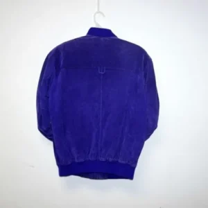 Pelle Pelle Purple Suede Bomber Jacket view 2