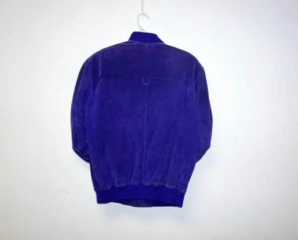 Pelle Pelle Purple Suede Bomber Jacket view 2