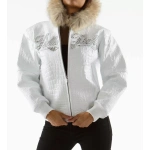 pelle pelle white leather fur hood jacket, pelle pelle store, pelle pelle jacket, white jacket