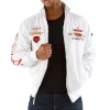 pelle pelle white heritage sport jacket , pelle pelle store, pelle pelle jacket, white wool jacket