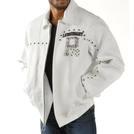 Pelle Pelle White Legendary Leather Jacket, pelle pelle store, pelle pelle jacket, white leather jacket