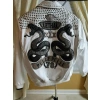 pelle pelle white studded leather jacket, pelle pelle store, pelle pelle jacket, white leather jacket