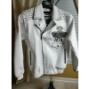 pelle pelle white studded leather jacket, pelle pelle store, pelle pelle jacket, white leather jacket