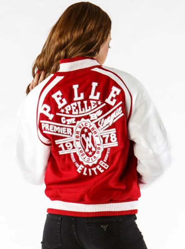 Pelle Pelle Womens Red Wool Jacket