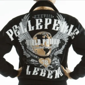 Pelle Pelle Black Varsity Jacket view 1
