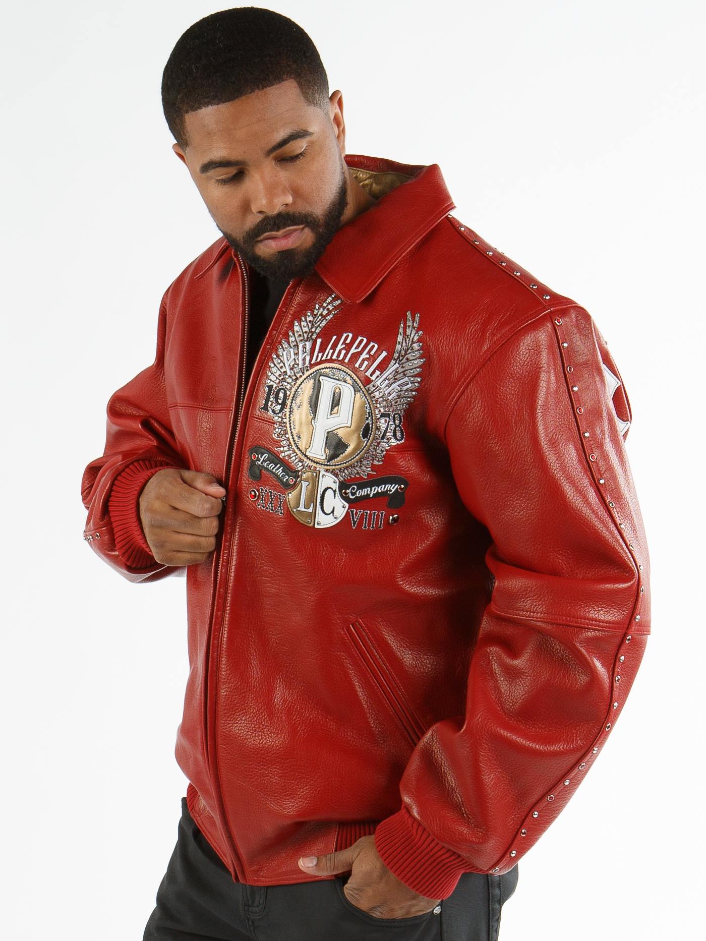 pelle pelle world famous legend red jacket, pelle pelle store, pelle pelle jacket, red leather jacket