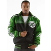 pelle pelle world varsity jacket, pelle pelle store, pelle pelle jacket, green and black jacket