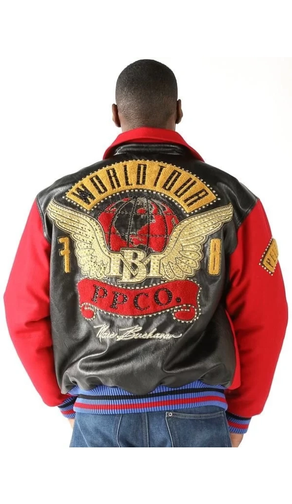 Pelle Pelle World Tour Red Bomber Jacket