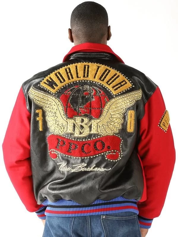 Pelle Pelle World Tour Red Bomber Jacket
