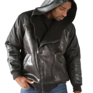 Pelle Pelle Bomber Leather Black Jacket