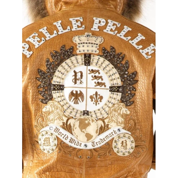 pelle pelle worldwide trademark skin jacket, pelle pelle store, pelle pelle jacket, brown leather jacket