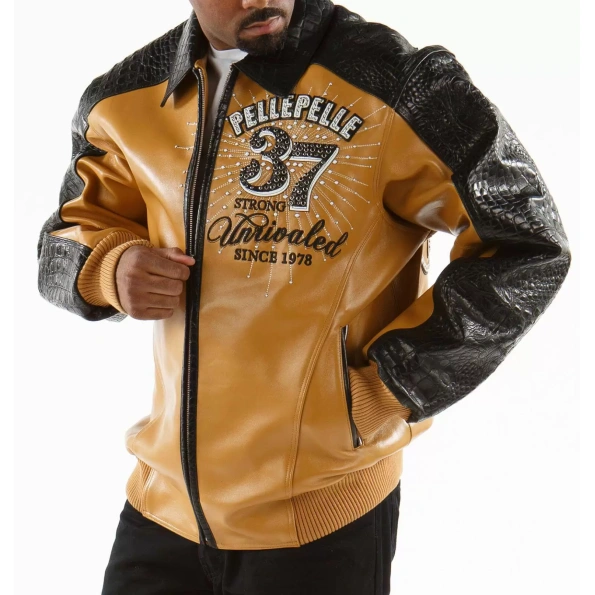 pelle pelle yellow avant leather jacket, pelle pelle store, pelle pelle jacket, yellow wool jacket