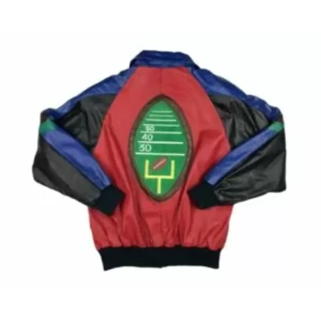 pelle pelle football leather jacket, pelle pelle store, pelle pelle jacket, multi color leather jacket