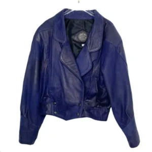 Pelle Pelle Blue Leather Jacket view 1