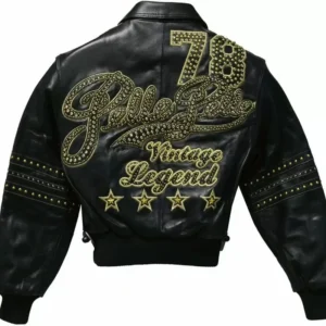 Pelle Pelle Legend 78 Black Stud Jacket view 1