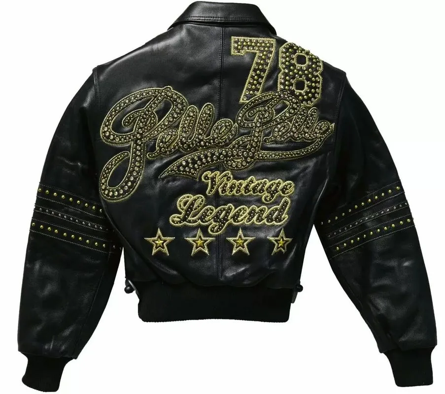 Pelle Pelle Legend 78 Black Stud Jacket