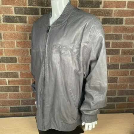 pelle pelle marc buchanan leather jacket, pelle pelle store, pelle pelle jacket, gray leather jacket