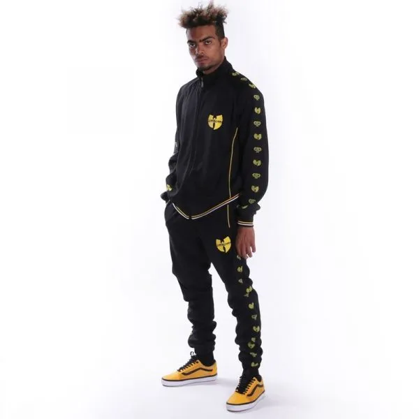 Pelle Pelle Mens Printed Black Tracksuit