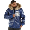 pelle pelle crocodile blue leather jacket, pelle pelle store, pelle pelle jacket, blue leather jacket