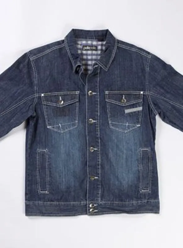 Pelle Pelle Mens Dark Blue Denim Jacket