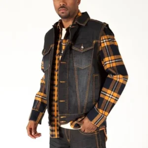 Pelle Pelle Dark Blue Denim Vest view 2
