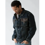 pelle pelle dark blue pocket denim jacket, pelle pelle store, pelle pelle jacket, dark blue jacket