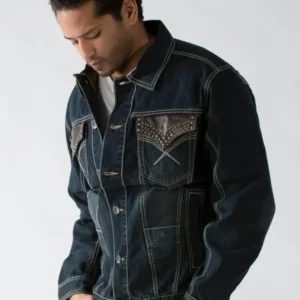 Pelle Pelle Dark Blue Pocket Denim Jacket