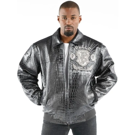 pelle pelle mens prize black jacket, pelle pelle store, pelle pelle jacket, black leather jacket