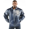 pelle pelle mens prize blue jacket, pelle pelle store, pelle pelle jacket, light blue leather jacket