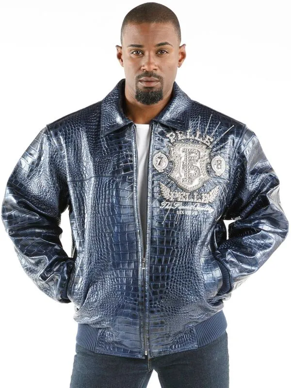 Pelle Pelle Mens Prize Blue Jacket
