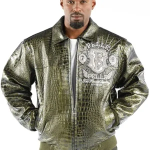 Pelle Pelle Mens Prize Light Green Jacket view 1