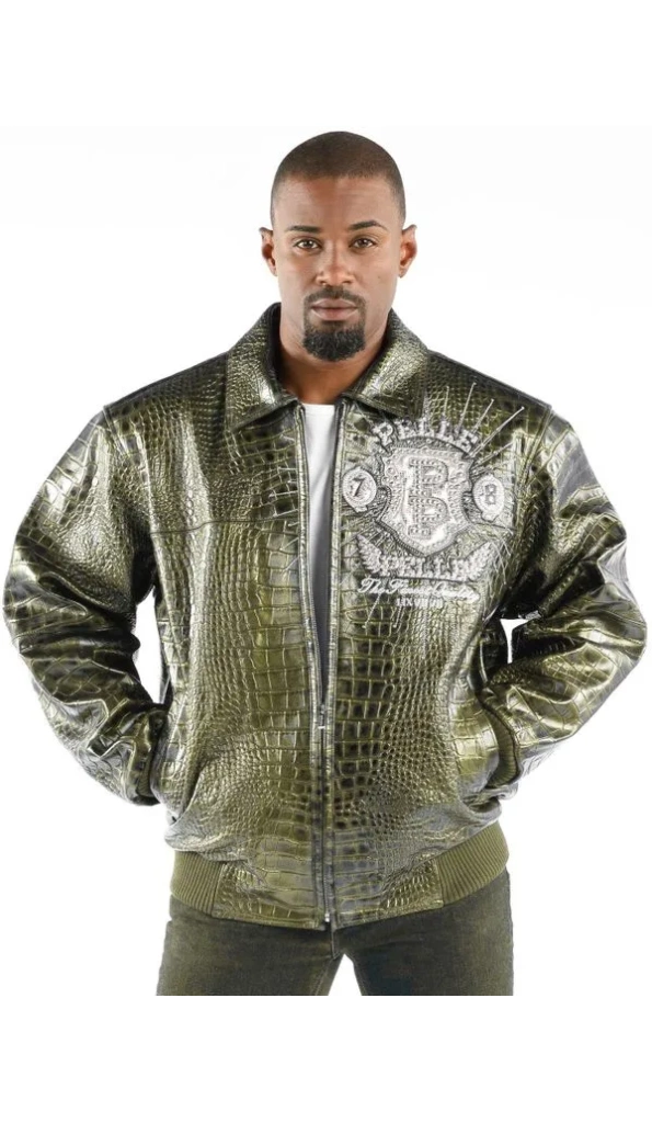 Pelle Pelle Mens Prize Light Green Jacket