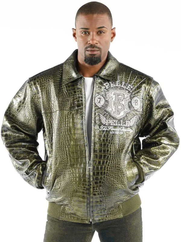 Pelle Pelle Mens Prize Light Green Jacket