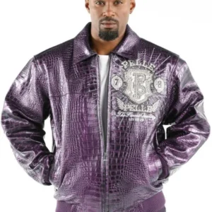 Pelle Pelle Mens Prize Light Purple Jacket